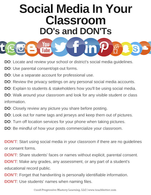 Social Media Do S And Don Ts Download Teach Better
